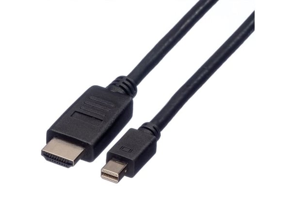ROLINE 11.04.5790, 1 m, Mini DisplayPort, Hankjønn, Hankjønn, Rett, Rett