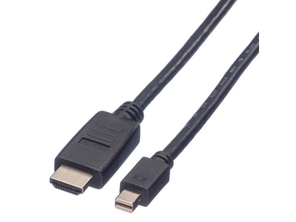 Value 11.99.5790, 1 m, Mini DisplayPort, Hankoppling, Hankoppling, Rak, Rak