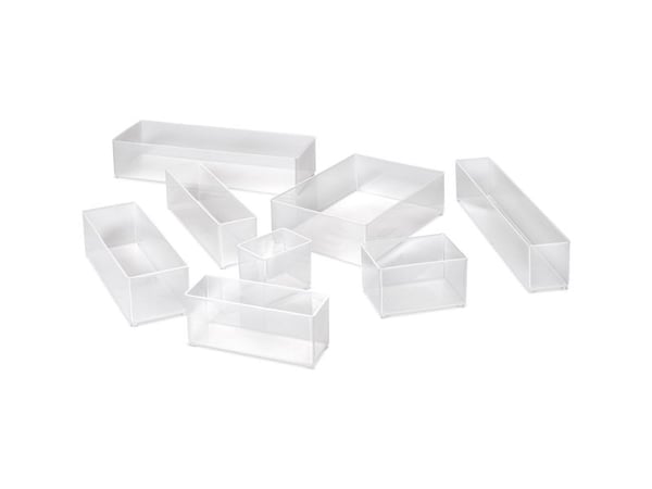 raaco Insert 55 A9-1, Polypropeeni (PP), Läpinäkyvä, 39 mm, 55 mm, 47 mm, 12 g