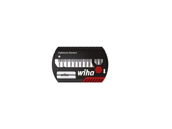 Wiha FlipSelector Standard, 13 stykker, Torx, Polyamid, T15 T20 T25 T8 T10 T30 T7 T9 6.0, 25 mm, 25,4 / 4 mm (1 / 4")