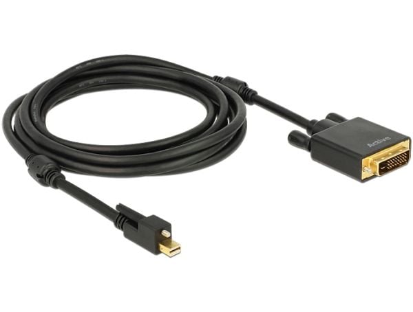 DeLOCK 83727, 3 m, Mini DisplayPort, DVI-D, Uros, Uros, Kulta