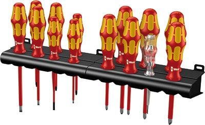 Wera Kraftform Big Pack 100 ruuvimeisselisarja VDE 14 kpl Phillips, TORX, Pozidriv -ruuvimeisselisarjat