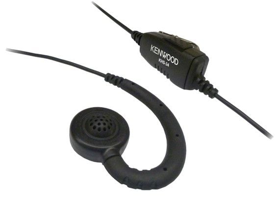 Kenwood Electronics KHS-34, Koblet med ledninger (ikke trådløs), Hodesett, Svart