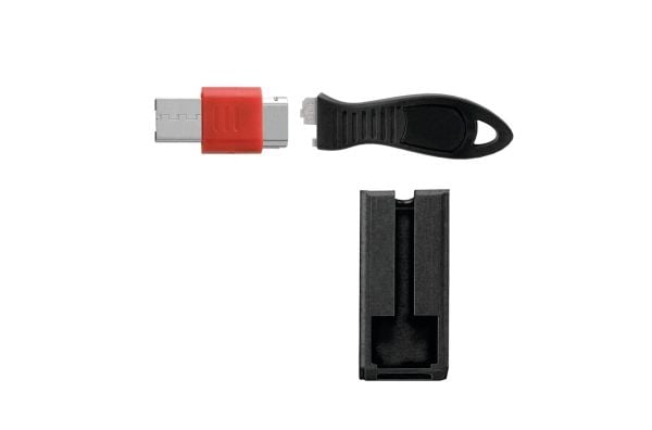 Kensington USB Port Lock with Cable Guard - Square - USB-portsperrer - sølv