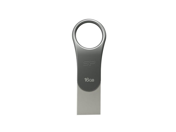 SILICON POWER Mobile C80 - USB flash-enhet - 16 GB - USB 3.0/USB typ C - titan