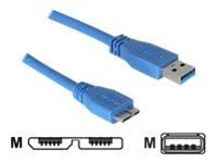Delock - USB-kaapeli - USB (han) til Micro-USB Type B (han) - USB 3.0 - 1 m