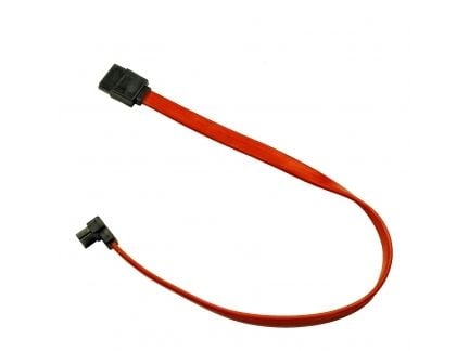 Inter-Tech - SATA-kabel - Serial ATA 150/300/600 - SATA til SATA - 50 cm - låst, 90° kontakt