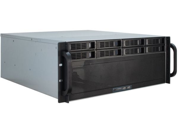 Inter-Tech IPC 4U-4408 - Rackmonterbar 4U - forlenget ATX / SSI EEB - ingen strømforsyning (ATX) - USB