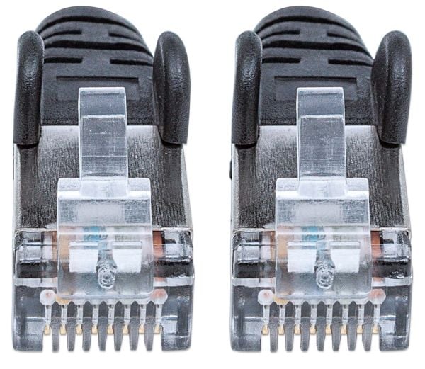 Intellinet 1m Cat6 SFTP, 1 m, Cat6, S/FTP (S-STP), RJ-45, RJ-45, Svart