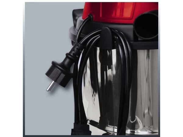 Einhell TC-VC 1812 S, 1250 W, Sylindervakuum, Tørr & våt, 12 l, 80 dB, Sort, Rød, Sølv