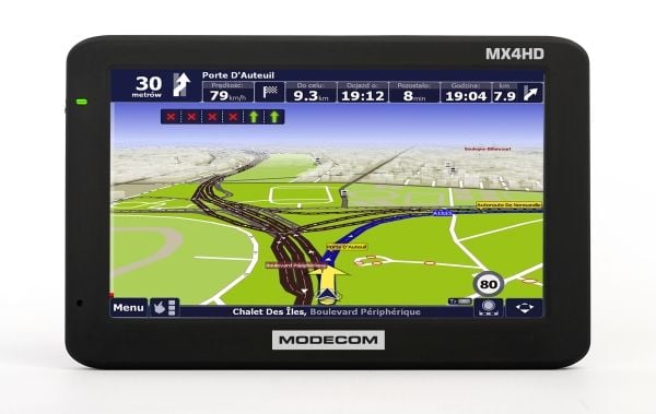 Modecom FreeWAY MX4 HD, Innvendig lys, 66 kanaler, 12,7 cm (5"), 800 x 480 piksler, TFT, Horisontal