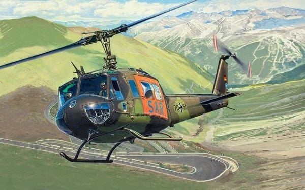 Revell Bell UH-1D SAR, Helikoptermodell, Monteringssats, 1:72, Bell UH-1D SAR, Plast, Avancerade