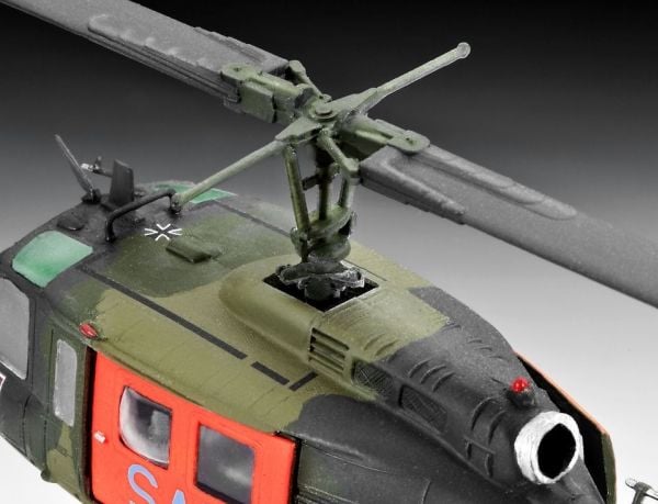 Revell Bell UH-1D SAR, Rotorcraftmodell, Monteringssett, 1:72, Bell UH-1D SAR, Plast, Avansert