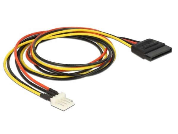 Delock - Strømkabel - 4-pin mini-strømkontakt (hann) til SATA-strøm (hann) - 60 cm