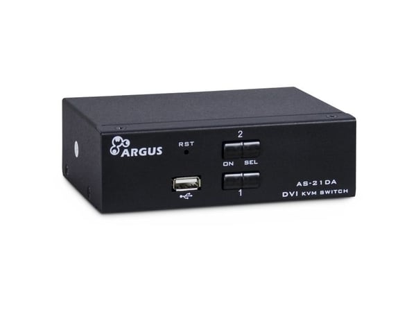 Argus KVM-AS-21DA - KVM / audio-kytkin - 2 x KVM / audio - työpöytälaite
