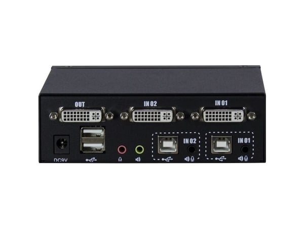 Argus KVM-AS-21DA - KVM / audio-kytkin - 2 x KVM / audio - työpöytälaite