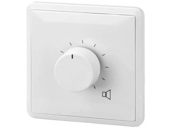 Monacor ATT-336PEU, Vridbart volymreglage, Väggmonterad, Vit, 50 - 18000 hz, 36 W, 80 mm