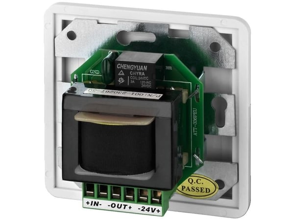 Monacor ATT-336PEU, Vridbart volymreglage, Väggmonterad, Vit, 50 - 18000 hz, 36 W, 80 mm