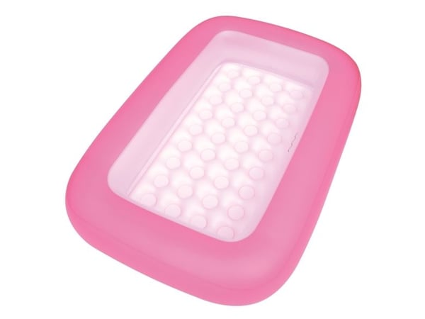 Bestway 51115, Uppblåsbar pool, 102 l, Rektangulär, 2 År, Vinyl, Blå, Rosa
