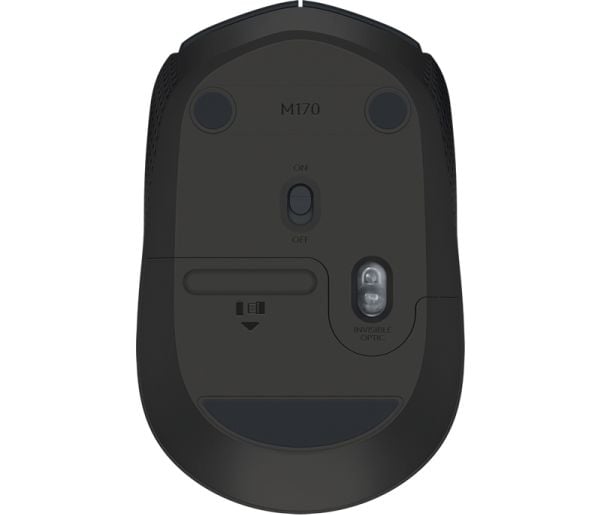 Logitech M170 - Mus - trådløs - 2.4 GHz - USB trådløs mottaker