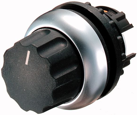 Eaton M22-WR4, Rotasjonsbryter, Plast, Sort, Metallisk, IP66, 29,7 mm, 42,7 mm