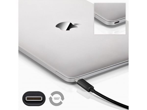 Goobay 67890, 1 m, USB A, USB C, 5 Gbit/sek., Sort