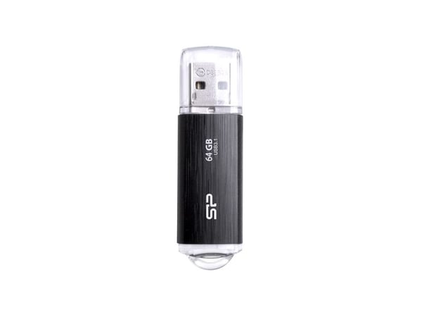 SILICON POWER Blaze B02 - USB-flashstasjon - 64 GB - USB 3.1 - svart