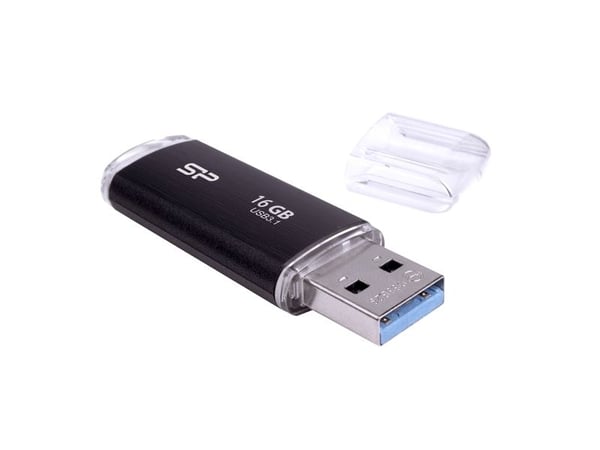 SILICON POWER Blaze B02 - USB flash-enhet - 16 GB - USB 3.0/USB typ C - svart