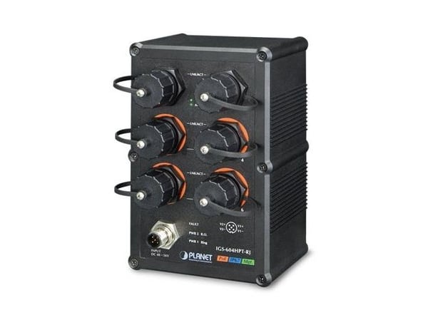 PLANET IGS-604HPT-RJ, Håndtert, L2+, Gigabit Ethernet (10/100/1000), Full tosidig, Strøm over Ethernet (PoE), Kan monteres på vegg