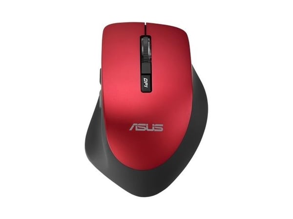 ASUS WT425, Oikeakätinen, Optinen, Langaton RF, 1600 DPI, Punainen
