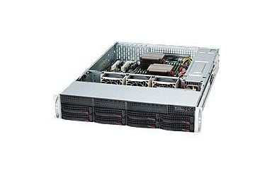 Supermicro SC825 TQC-600LPB - Rackmonterbar 2U - utvidet ATX (E-ATX) - SATA/SAS - hot-swap 600 watt - svart