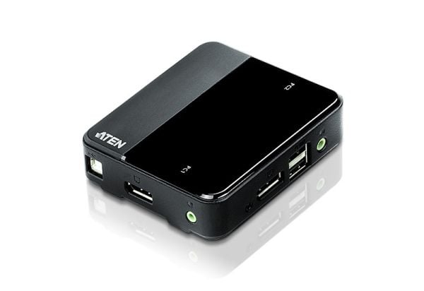 ATEN CS782DP - KVM / lyd / USB-svitsj - 2 x KVM/lyd/USB - 1 lokalbruker - stasjonær