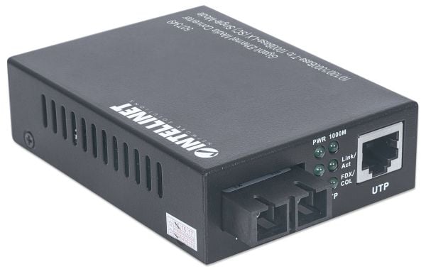 Intellinet 507349, 1000 Mbit/s, 1000Base-T, 1000Base-LX, IEEE 802.3, IEEE 802.3ab, IEEE 802.3u, IEEE 802.3z, Gigabit Ethernet, 10,100,1000 Mbit/s