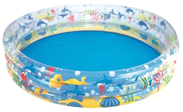Bestway 51004, Oppblåsbart basseng, 282 l, Rund, 2 år, Vinyl, Flerfarget