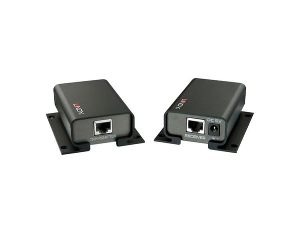 Lindy USB-A - RS-232 AV-siirtojärjestelmä Musta