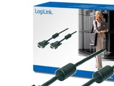 LogiLink 20m VGA M/M, 20 m, VGA (D-Sub), VGA (D-Sub), Sort, Hankjønn/hankjønn, RoHS