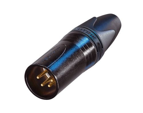 Neutrik NC4MXX-B, XLR, Sort, Gull, -30 - 80 °C, 19 mm