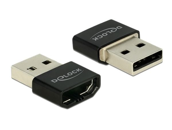 Delock - Video adapter - USB hann til HDMI hunn - svart