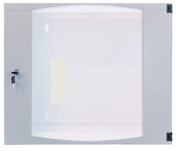 Intellinet 713818, Veggmonterbar hylle, 15U, Nøkkellås, 26 kg, Grå