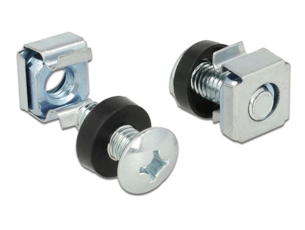 DeLOCK 42420, Ruuvi, Musta, Metallinen, 20 kpl
