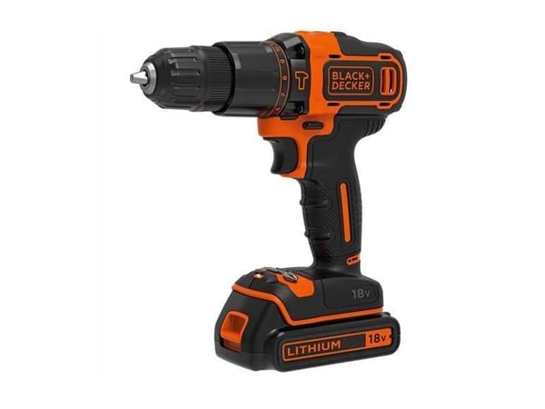 Black & Decker BDCHD18KB-QW, Pistooliporakone, Avaimeton, Musta, Oranssi, 1 cm, 2,5 cm, 1 cm