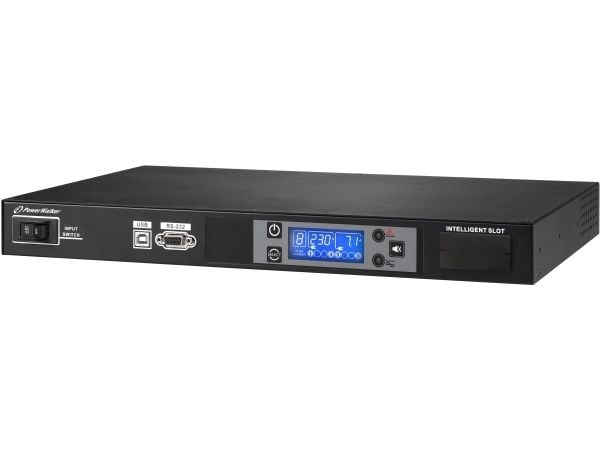 PowerWalker PDU RC-16A - Tehonjakoyksikkö (räkkiversio) - AC 220/230/240 V - 3680 VA - RS-232, USB - tulo: IEC 60320 C20 16A - lähtöliittimet: 8 (I...