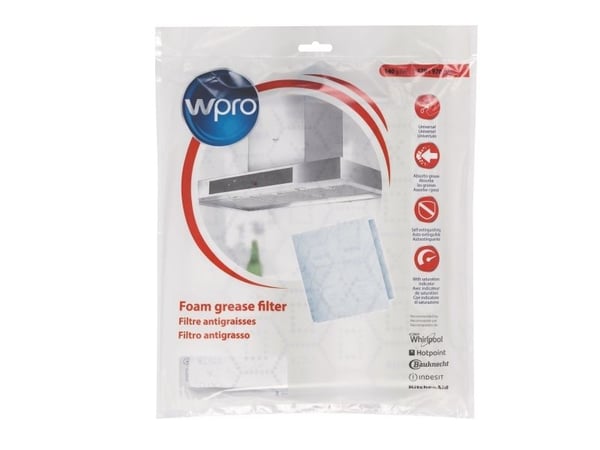 Whirlpool UGF 015, Filter til kjøkkenhette, Hvit, Whirlpool