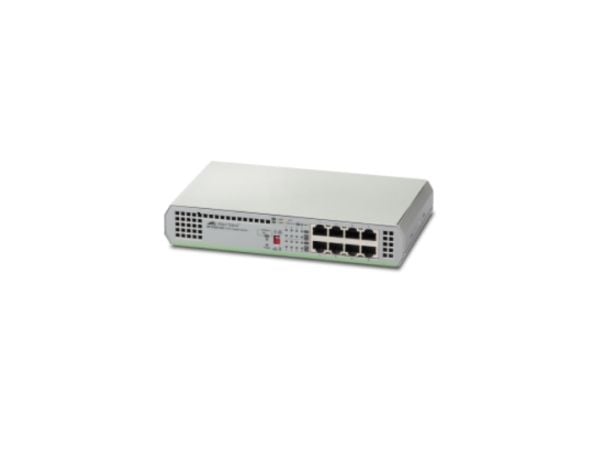 Allied Telesis CentreCOM AT-GS910/8 - Switch - 8 x 10/100/1000 - stasjonær