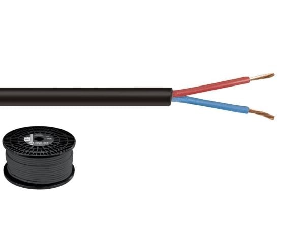 Monacor SPC-515/SW, 100 m, Sort