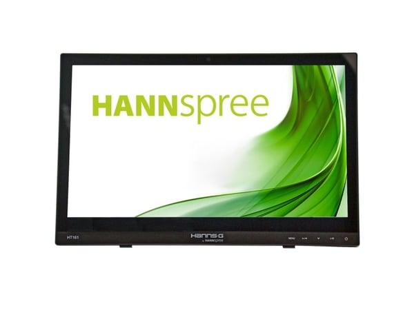 HANNS.G HT161HNB - HT Series - LED-skjerm - 15.6" - berøringsskjerm - 1366 x 768 @ 60 Hz - 220 cd/m² - 500:1 - 12 ms - HDMI, VGA - hodetelefoner