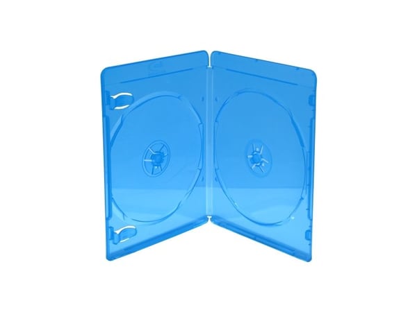 MediaRange BOX39-2-50, Blu-ray etui, 2 diske, Blå, Transparent, Plast, 7mm, Støvresistent, Ridseresistent, Stødresistent