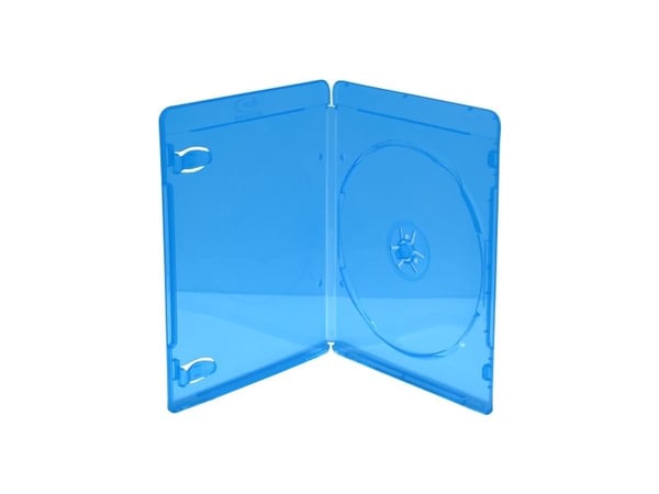 MediaRange BOX39-50, Blu-ray-fodral, 1 disk, Blå, Transparent, Plast, 171x134x7 mm, Dammresistent, Reptålig, 50 stk