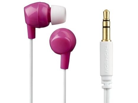 Hama Thomson EAR3106P, Koblet med ledninger (ikke trådløs), 20 - 20000 Hz, Musikk, Hodetelefoner, Rosa, Hvit