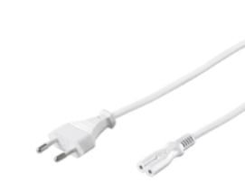 MicroConnect - Strömkabel - 10 m - vit